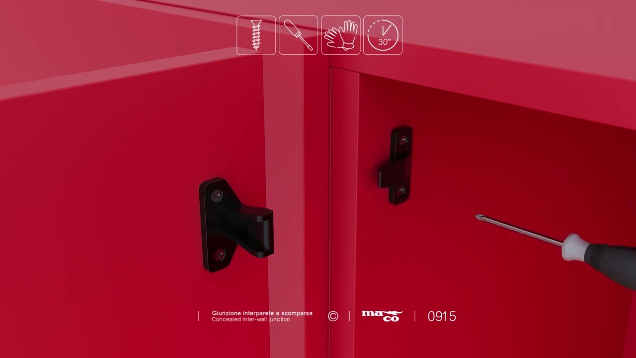 0915 Giunzione interparete a scomparsa